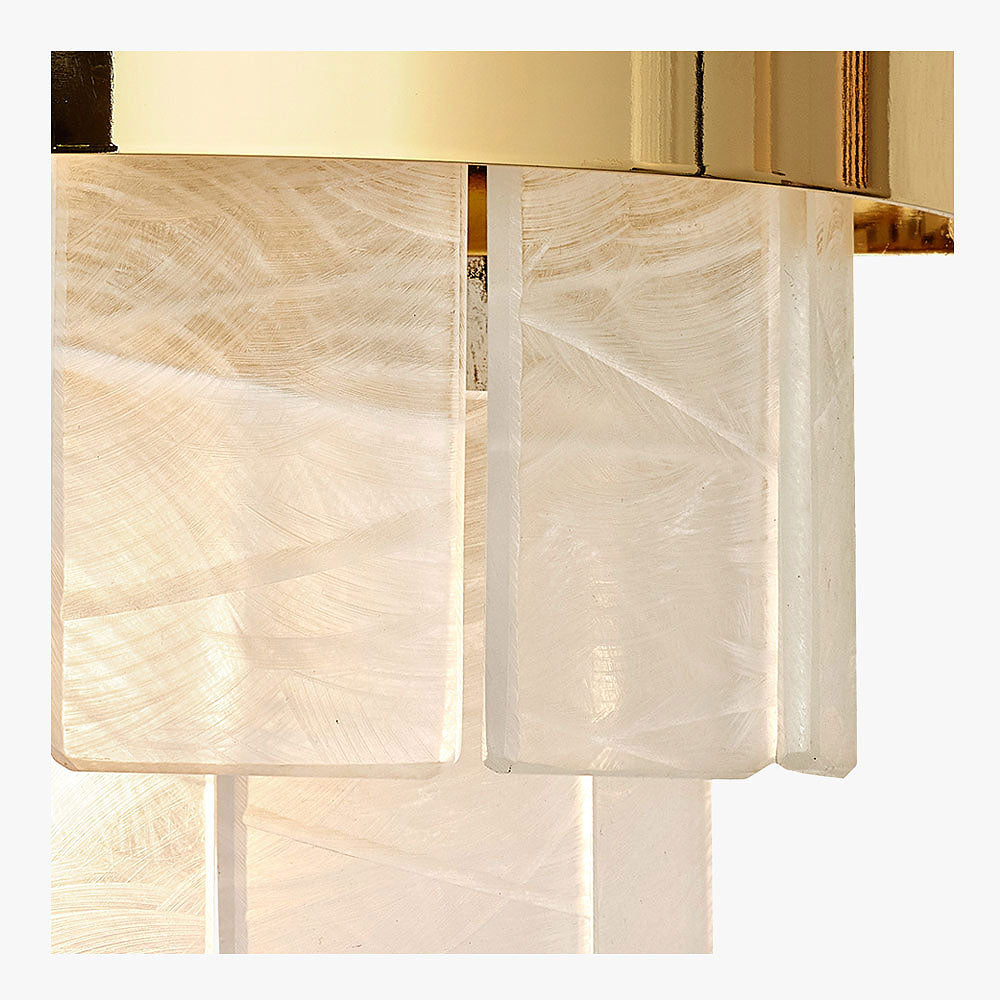 Savile Row Wall Light in Hand-carved Lucite