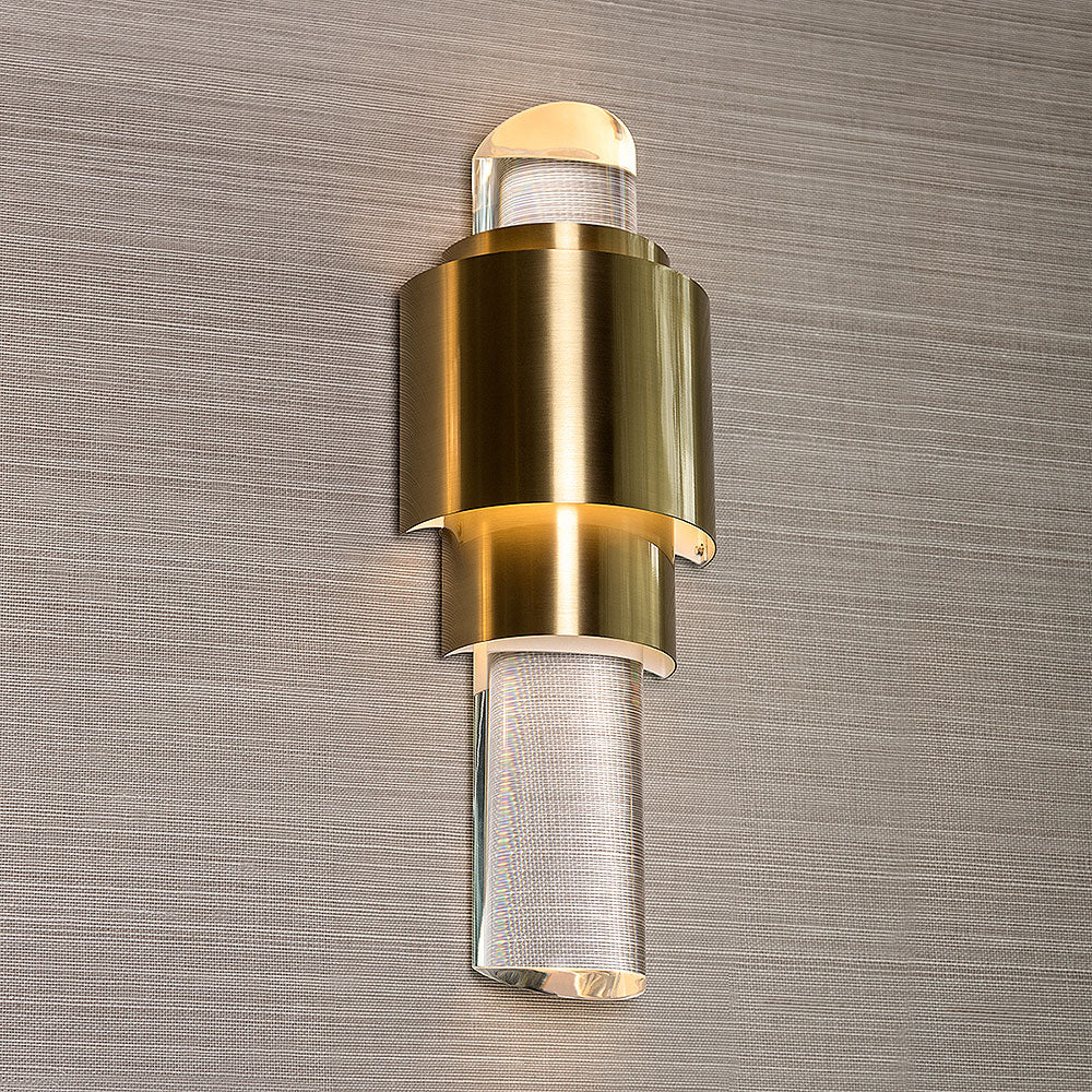 Faro Wall Light Large in Polished Gold