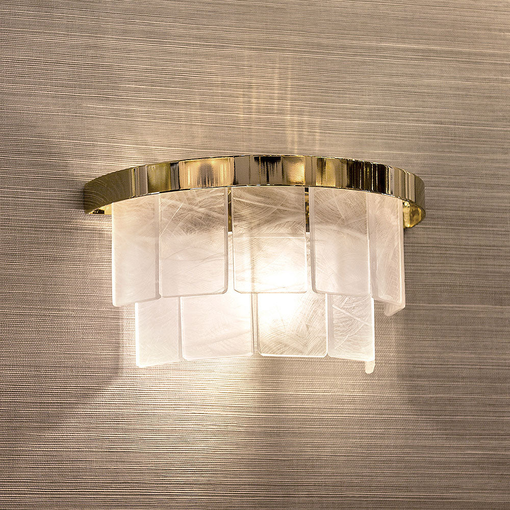 Savile Row Wall Light in Hand-carved Lucite