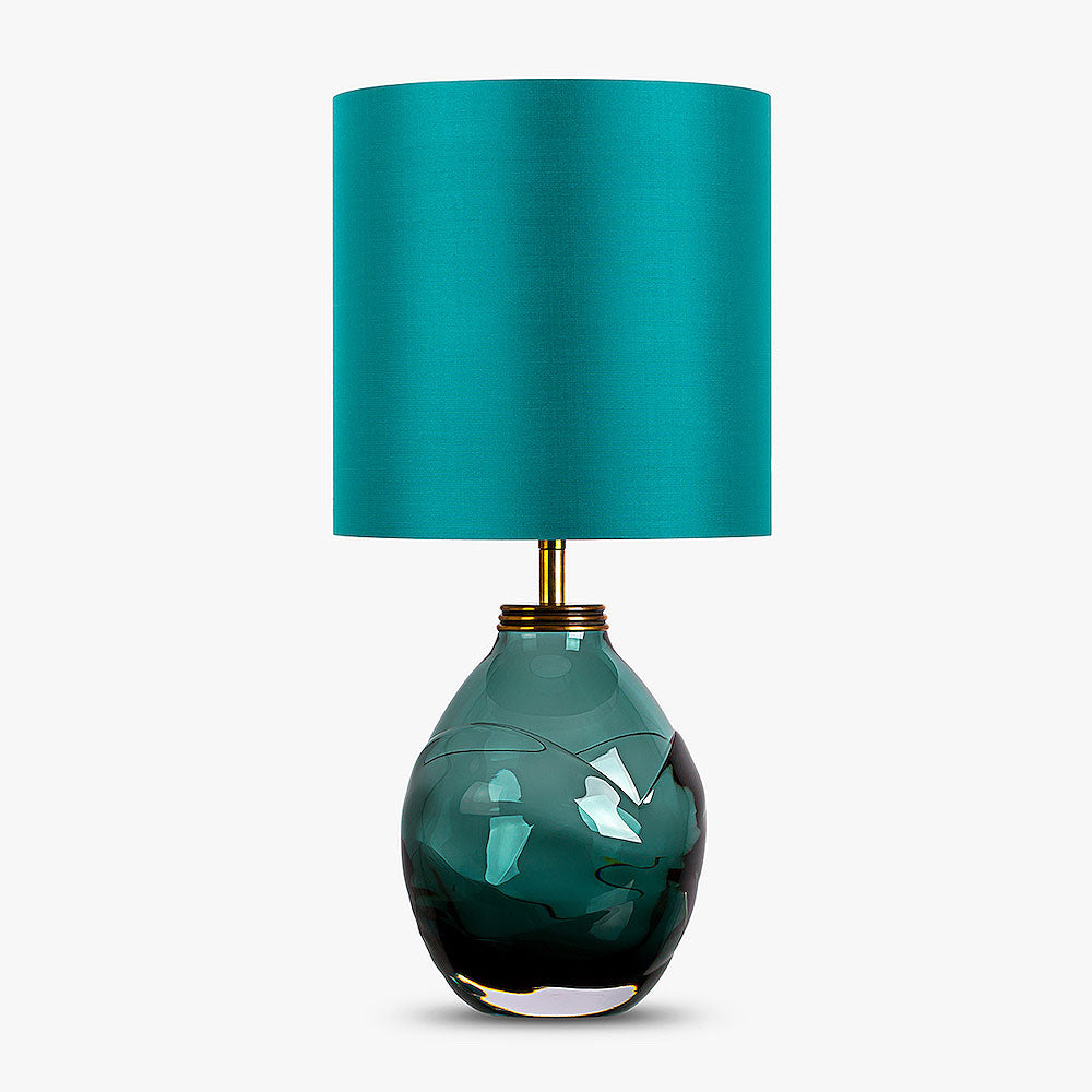Acorn Lamp in Peacock Blue
