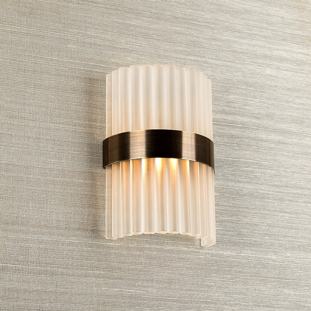 Curzon Street Wall Light in Frosted