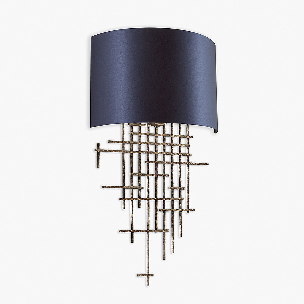 Mondrian Wall Light in Antique Silver