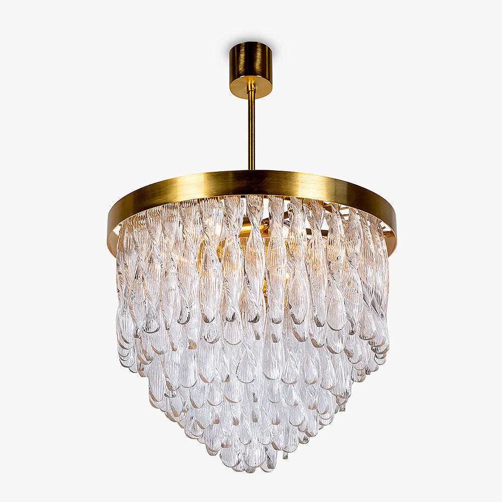 Ribbon Chandelier in Clear Ribbon