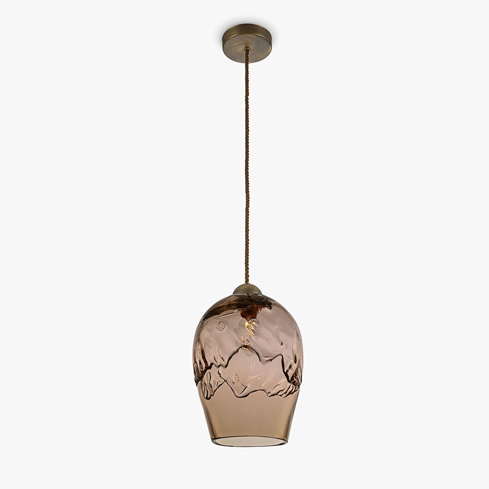 Crest Pendant in Bronze