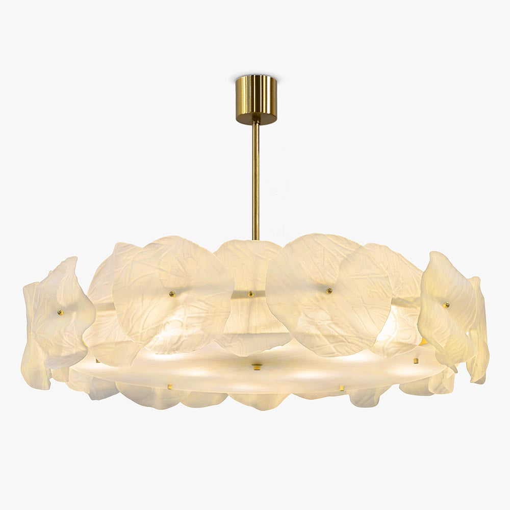 Ruffle Chandelier in Polished Gold