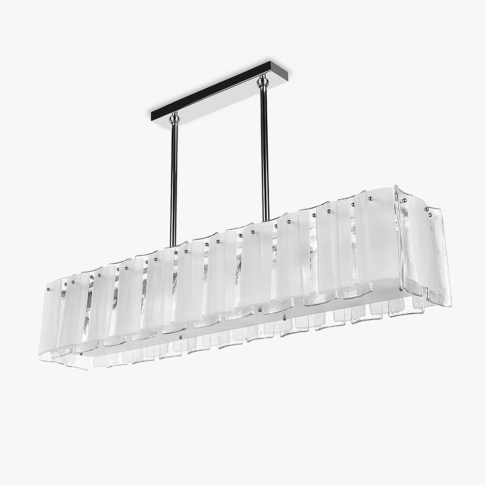 Lunar Chandelier in Polished Nickel