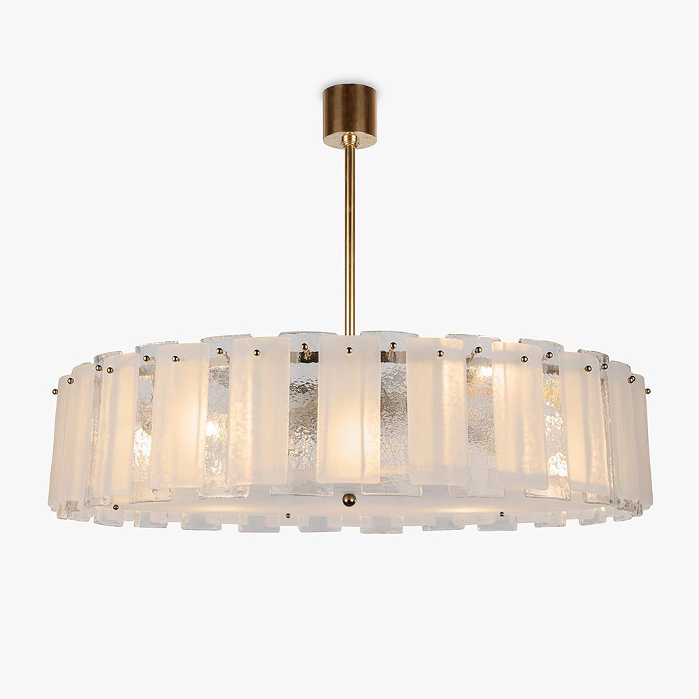 Lunar Chandelier in Brushed Gold