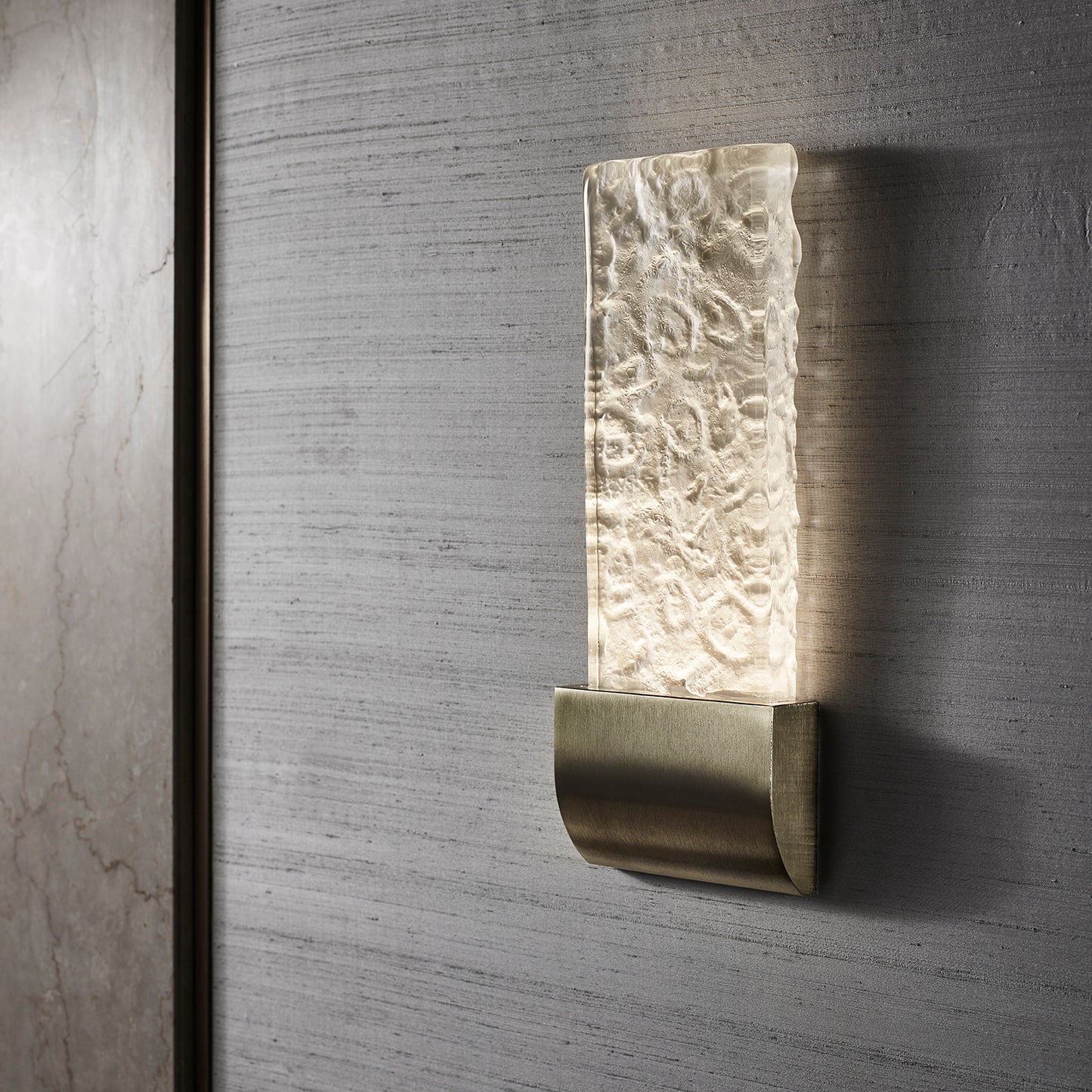 Moonlight Wall Light in Brushed Pale Gold
