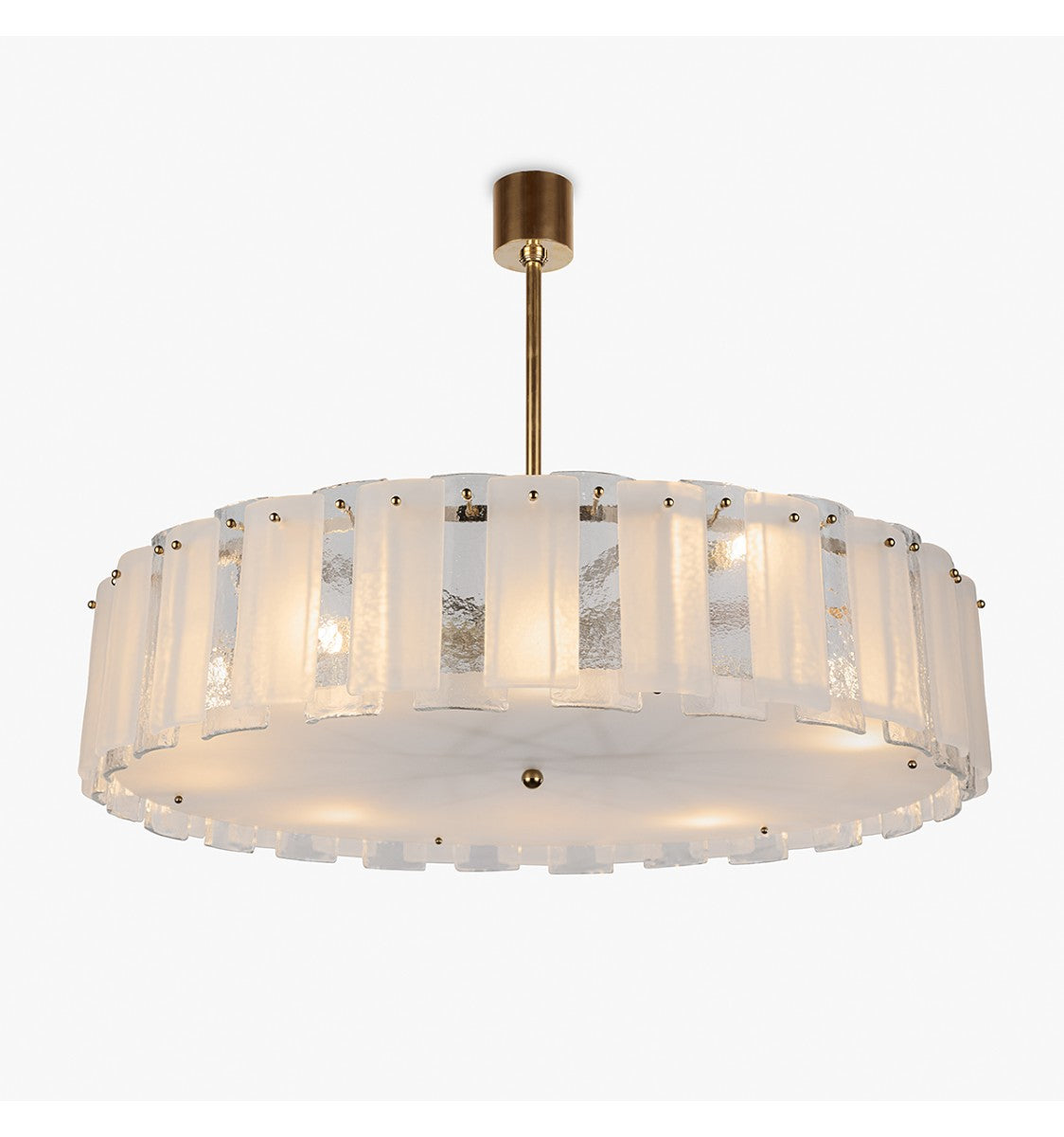 Lunar Chandelier in Brushed Gold