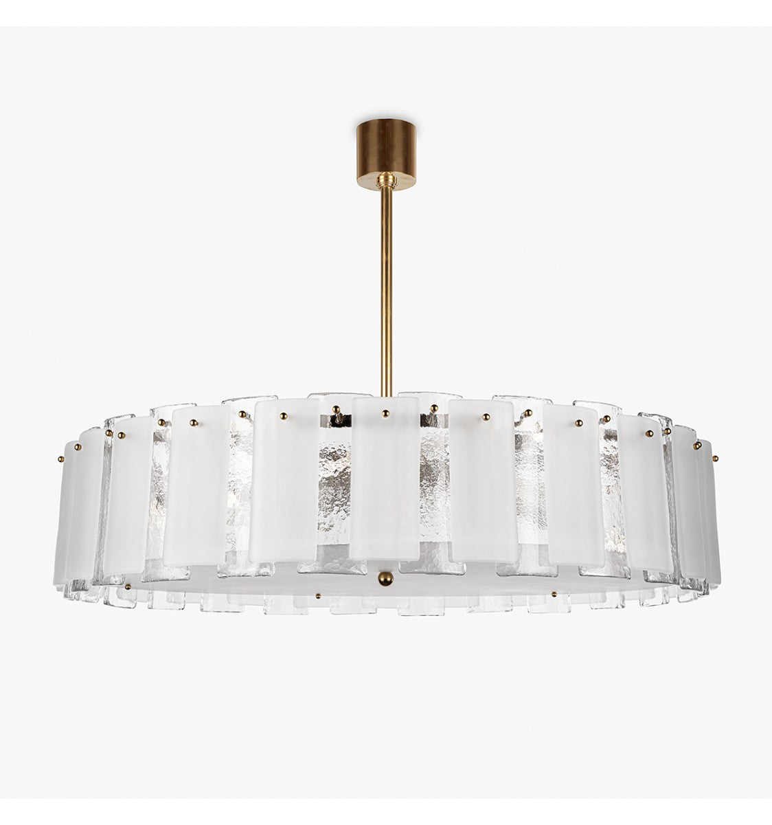 Lunar Chandelier in Brushed Gold