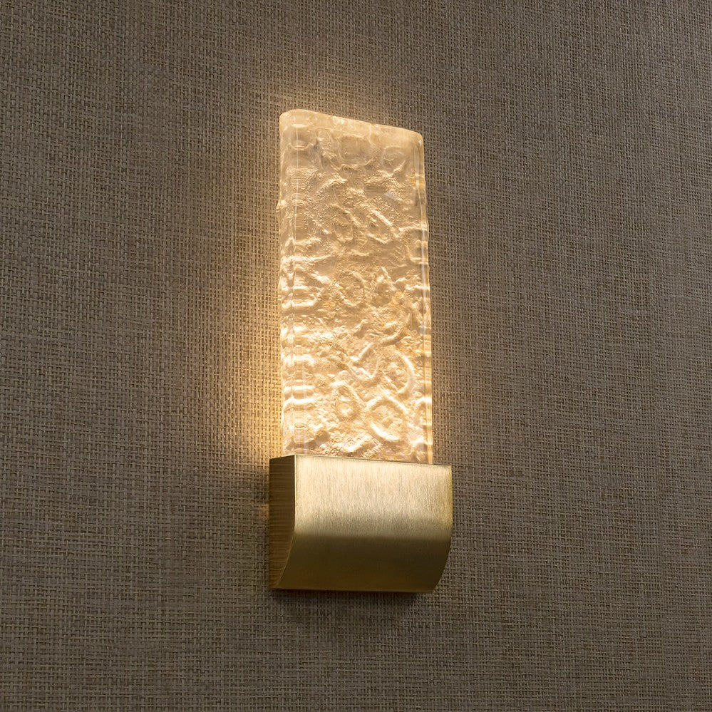 Moonlight Wall Light in Brushed Pale Gold