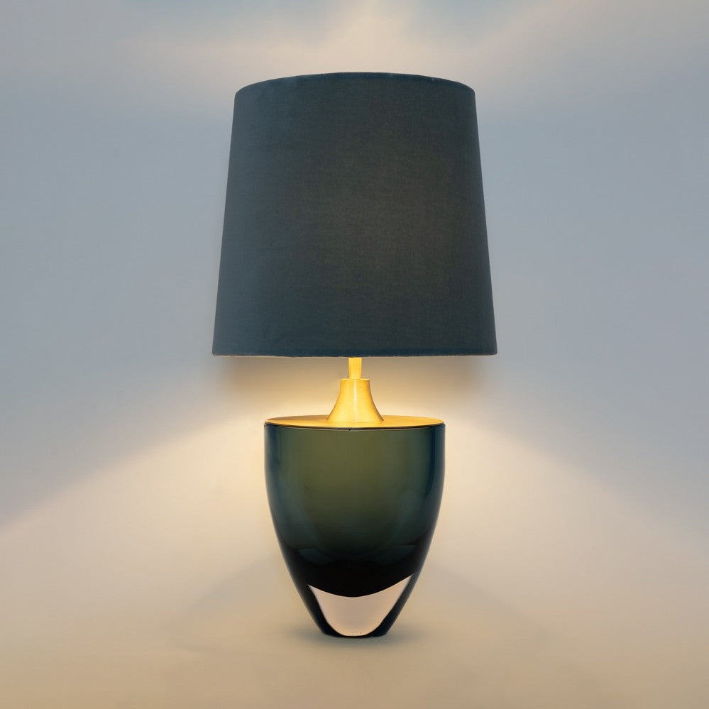 Chalice Small Lamp in Petrol Blue