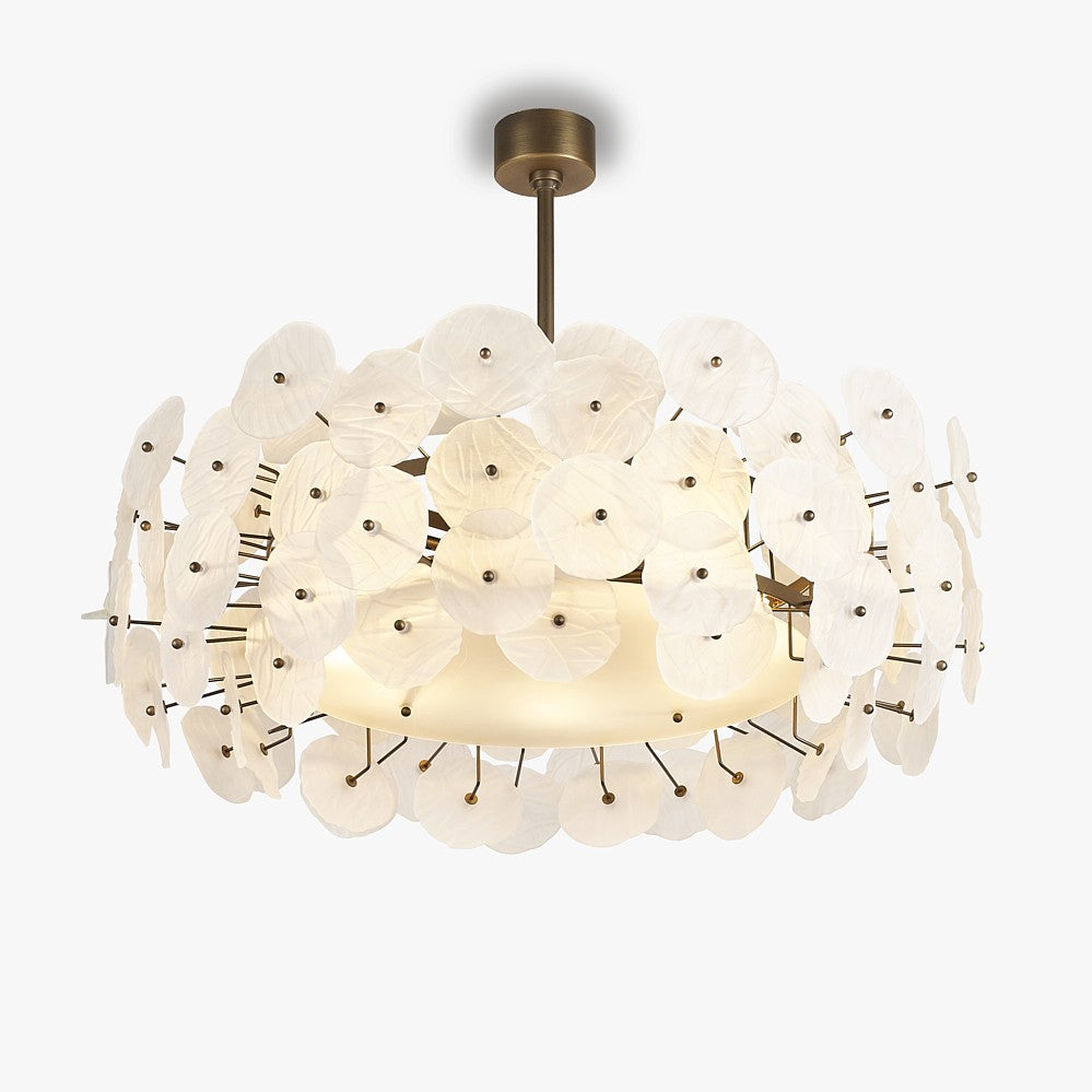 Ruffle Chandelier in Brushed Bronze