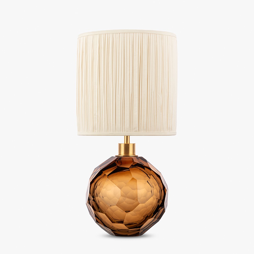 Diamond Round Small Lamp in Tobacco