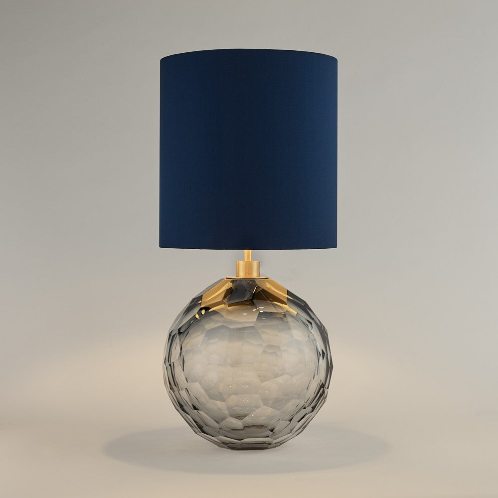 Diamond Round Large Lamp in Slate