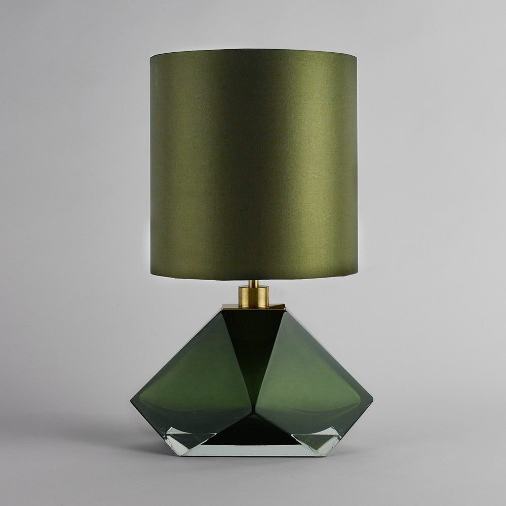 Diamond Small Lamp in Forest Green
