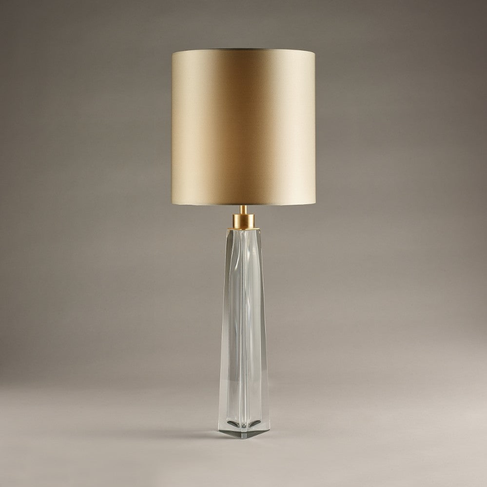 Diamond Obelisk Lamp in Clear