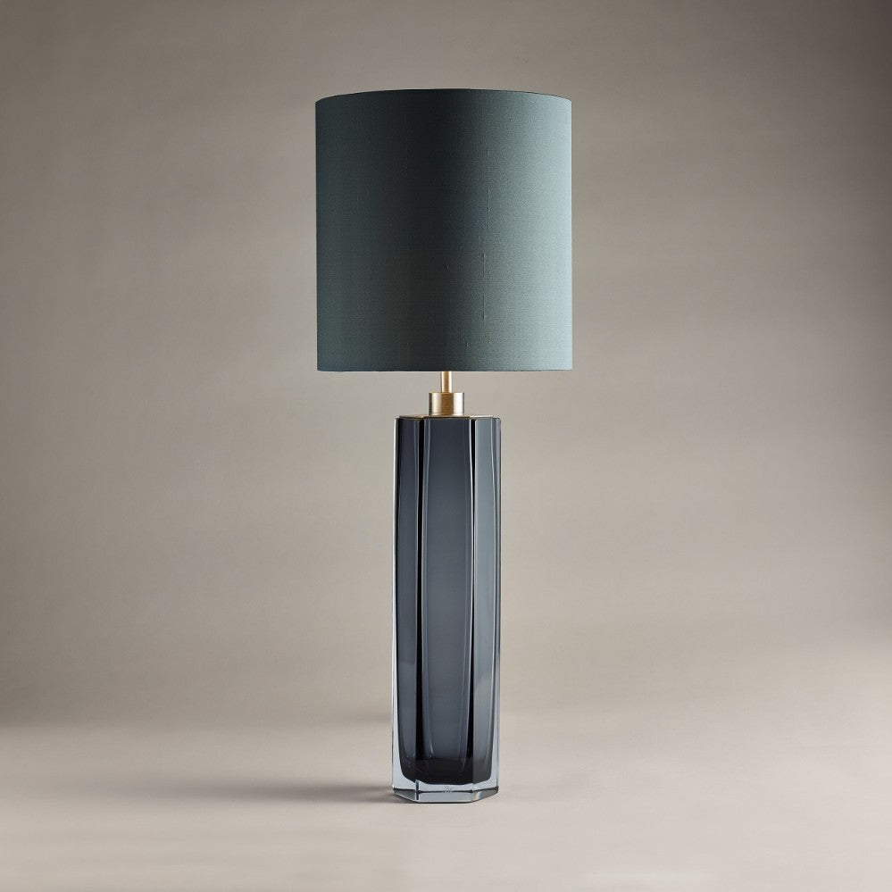 Diamond Column Large Lamp in Slate