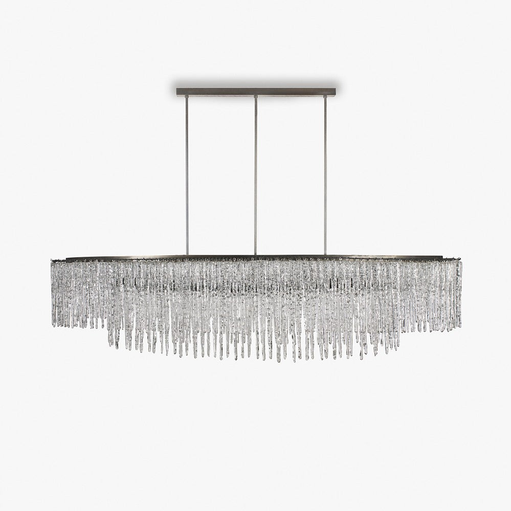 Ice Oval Chandelier in Clear