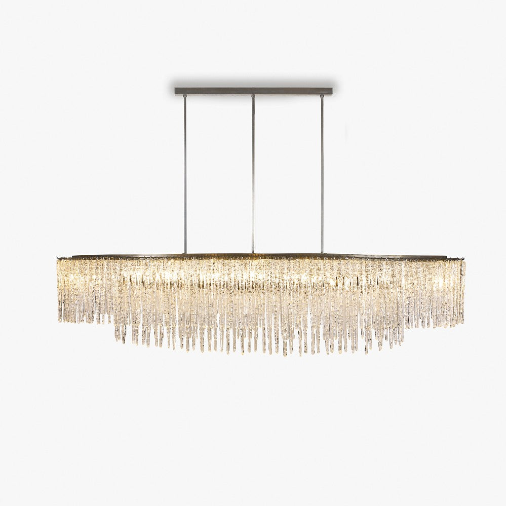 Ice Oval Chandelier in Clear
