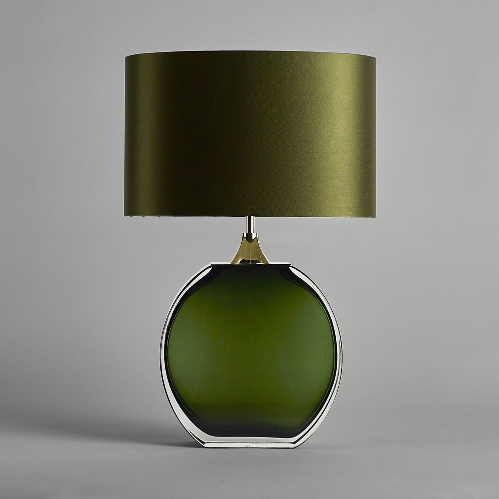Diamond Solitaire Large Lamp in Forest Green
