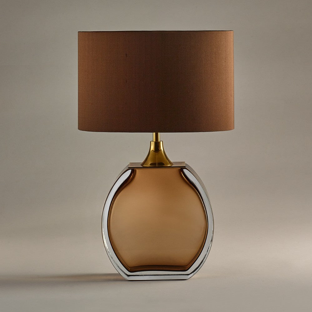Diamond Solitaire Small Lamp in Tobacco