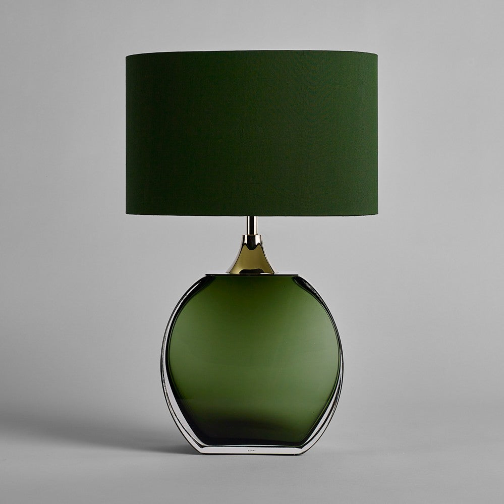 Diamond Solitaire Small Lamp in Forest Green