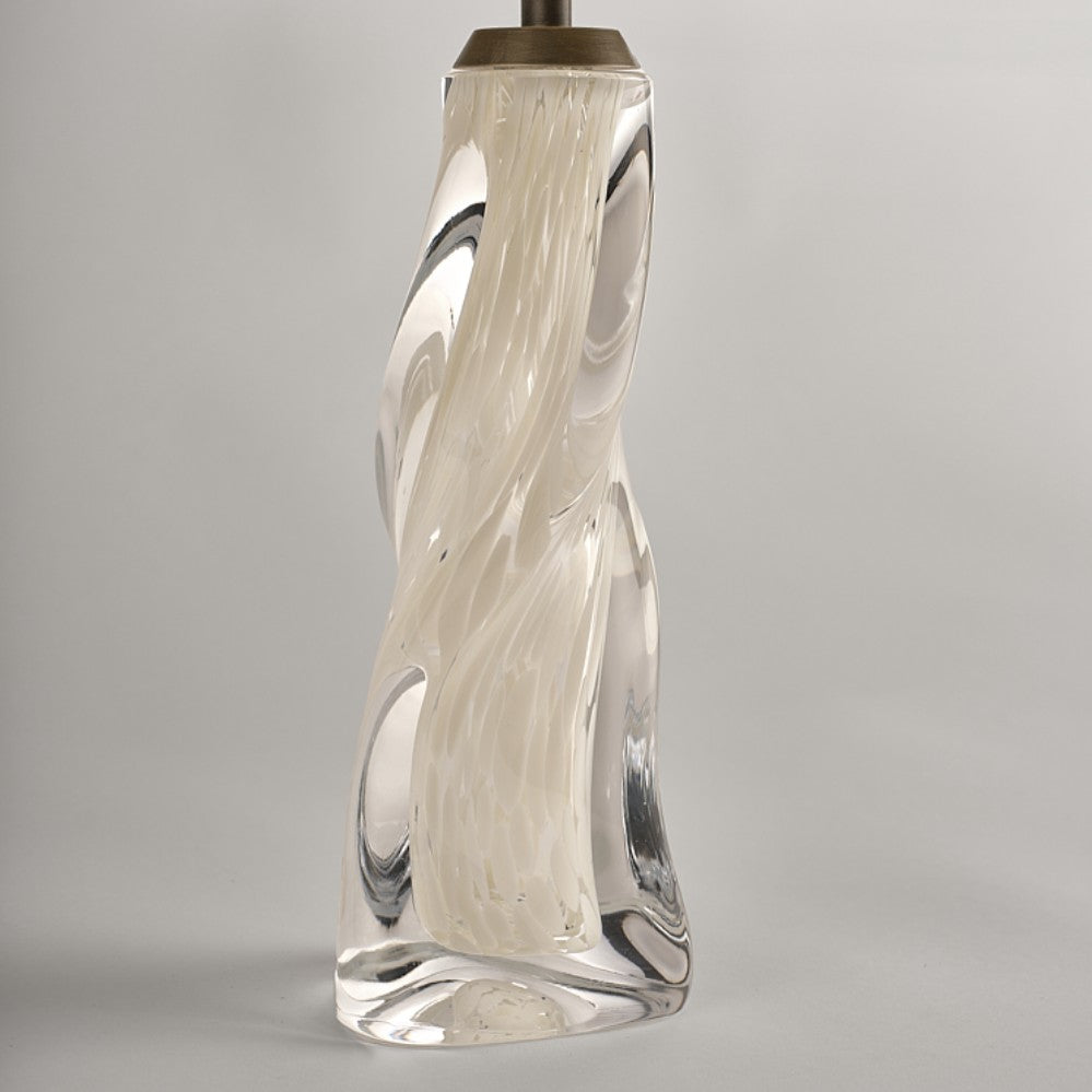 Vortex Lamp in Dappled Ivory