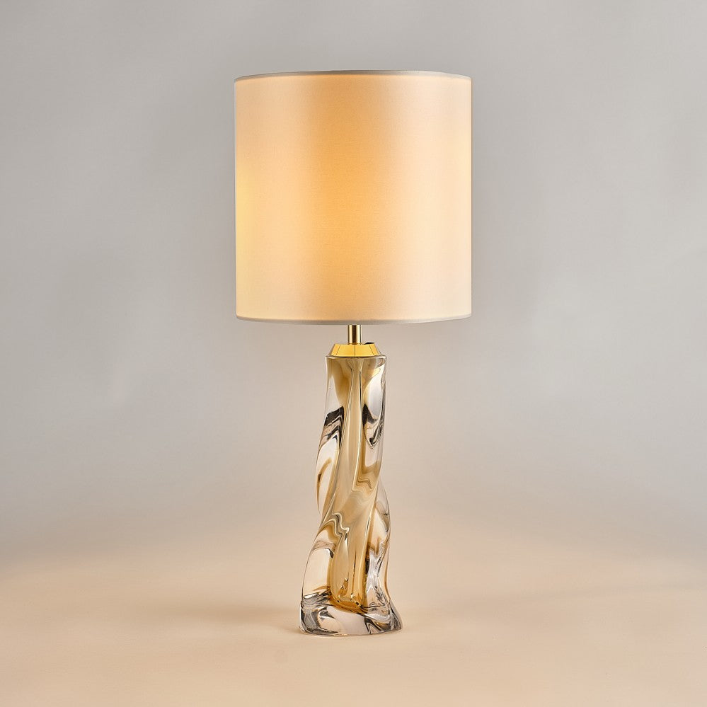 Vortex Lamp in Pale Amber