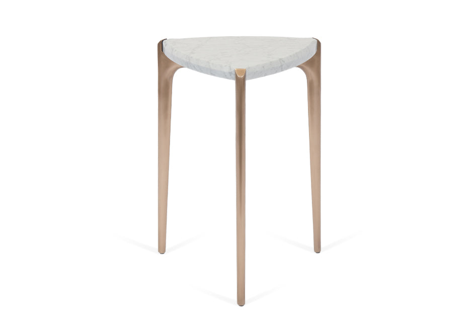 Aberdeen Drink Table – Triangular Marble Top