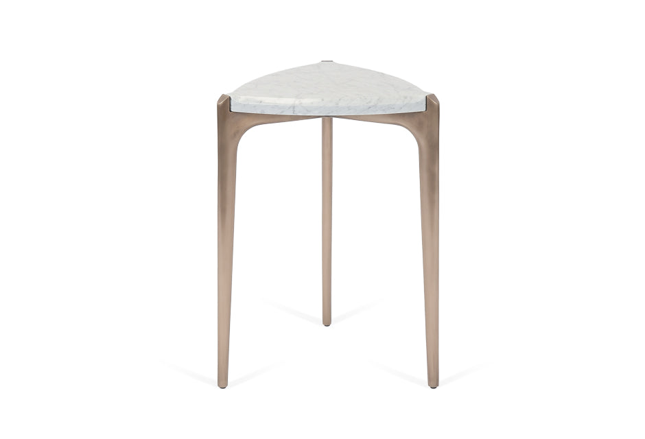 Aberdeen Drink Table – Triangular Marble Top