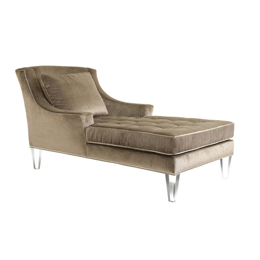 Palm Beach Chaise Acrylic With Two Arms