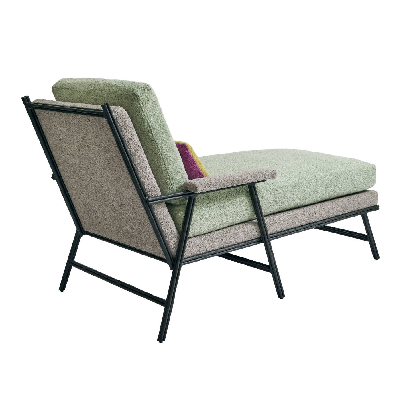 Savoy Chaise Aged Iron