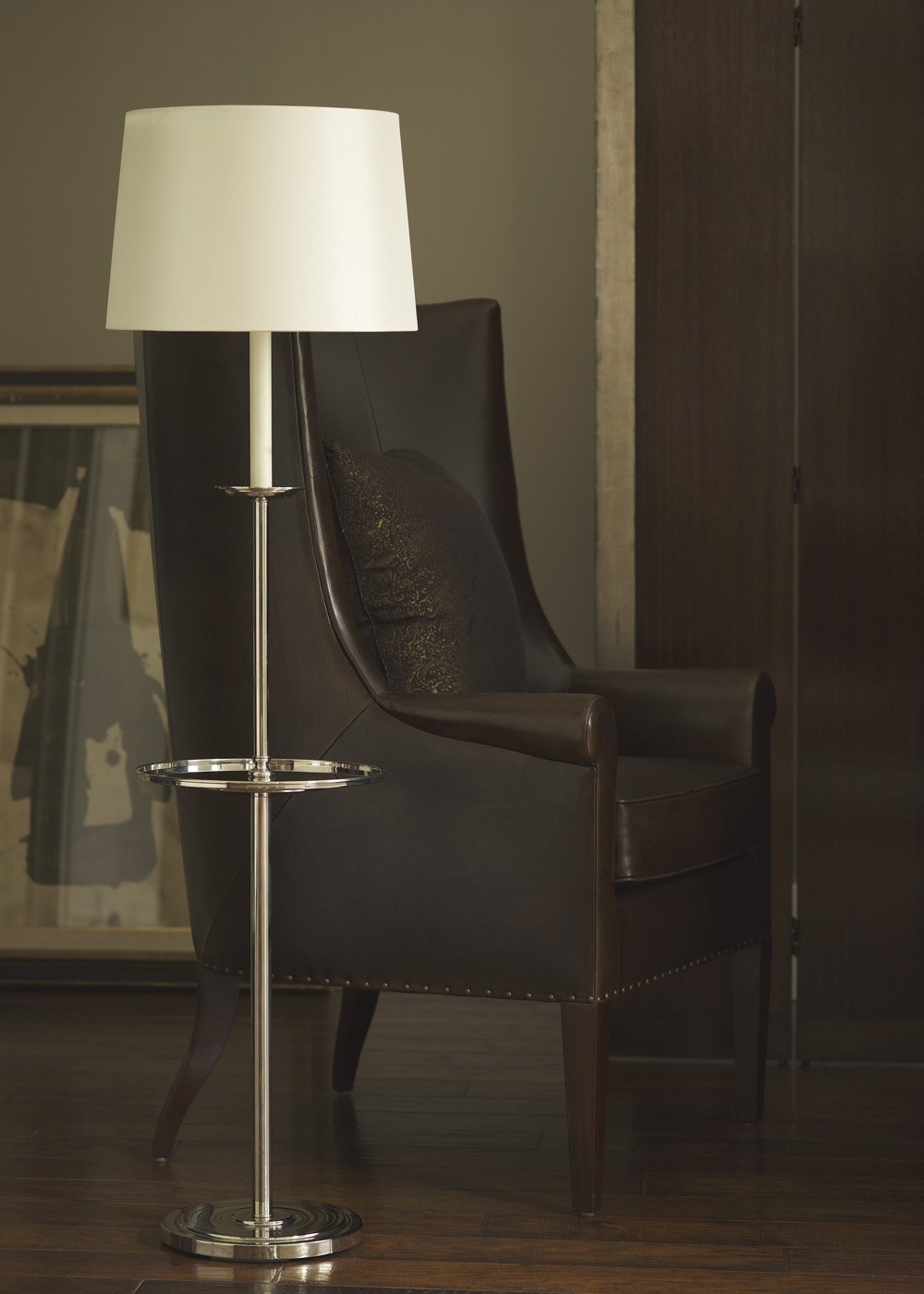 Candlestick Floor Lamp with Tray