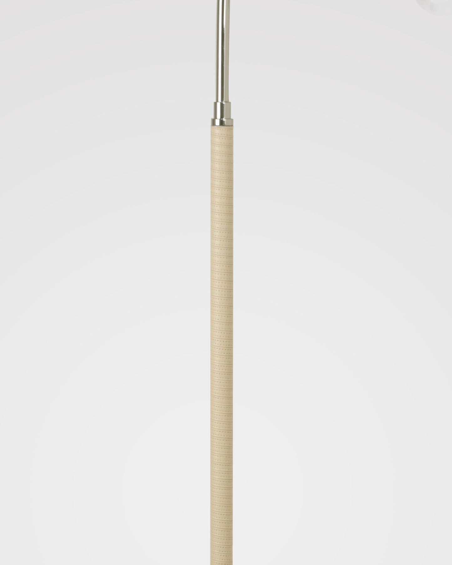 Sofia Single White Leather Floor Lamp