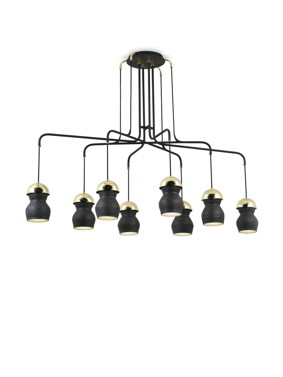 Zoey Brushed Brass Chandelier