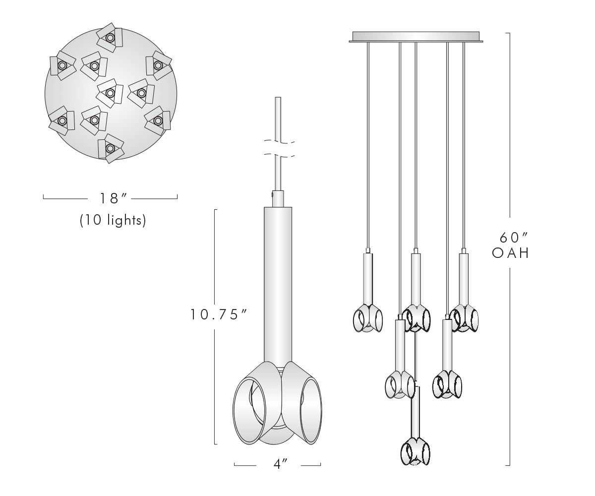 Cantenac Circular Chandelier