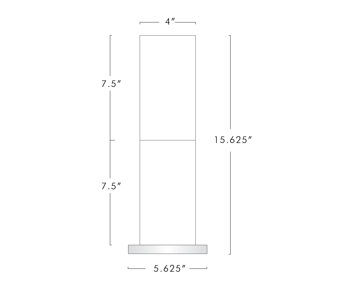 Glacon Rectangular Table Lamp