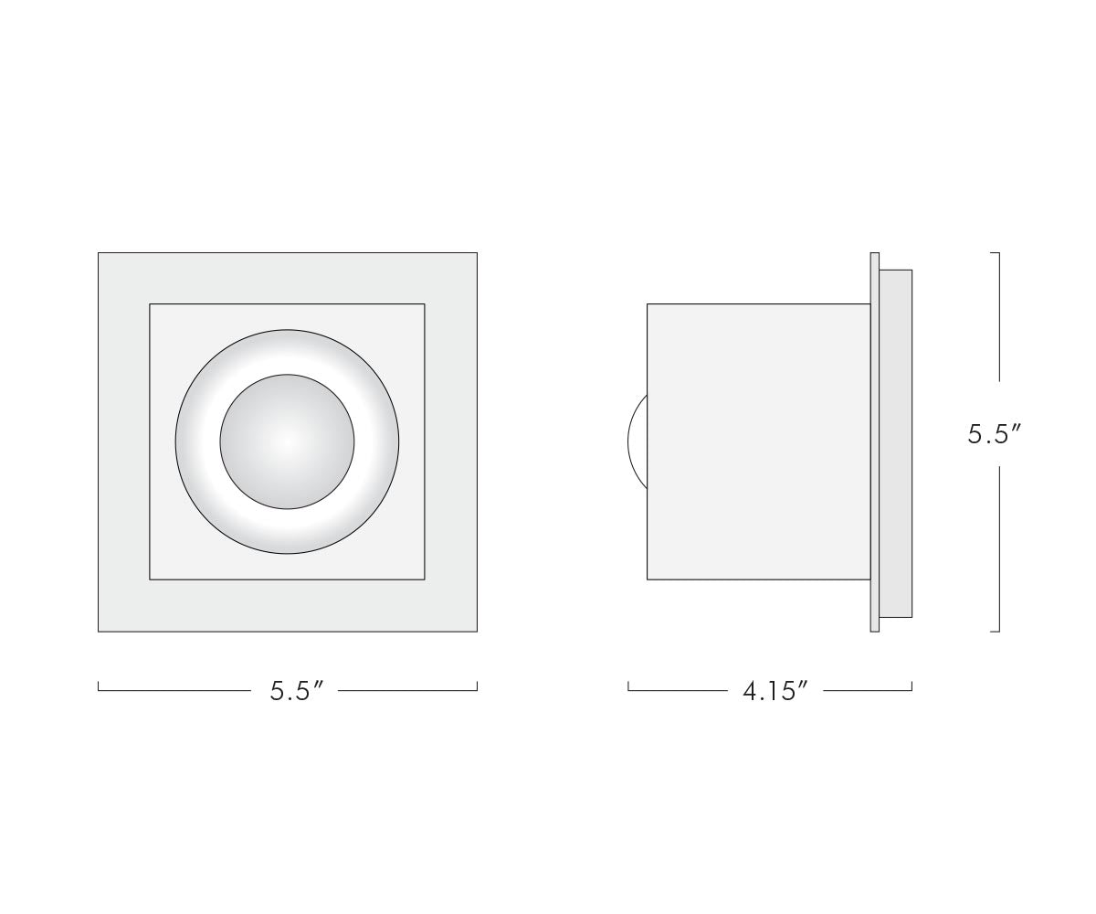 Glacon Single Vanity Sconce / Flush Mount