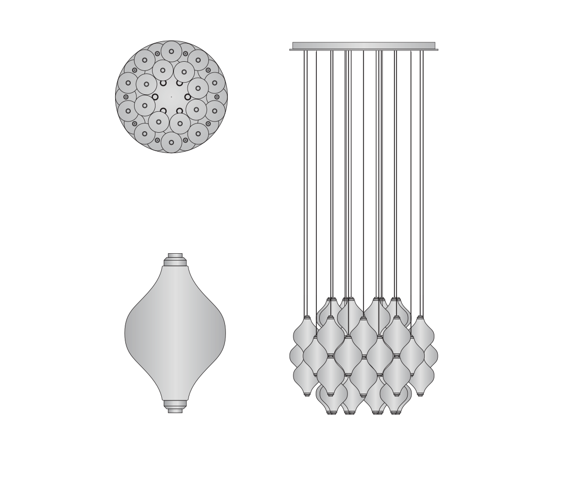 LE PETIT JACQUEMART CIRCULAR CHANDELIER