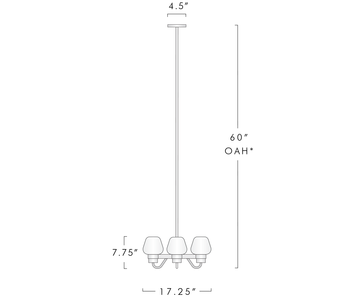 Montalembert 4 Light Pendant