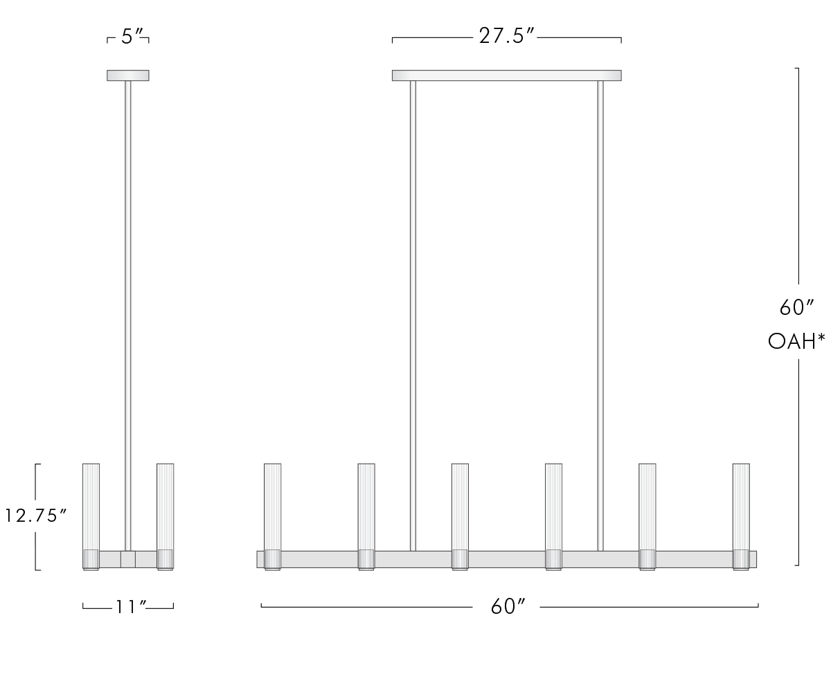 Pastis Linear Chandelier
