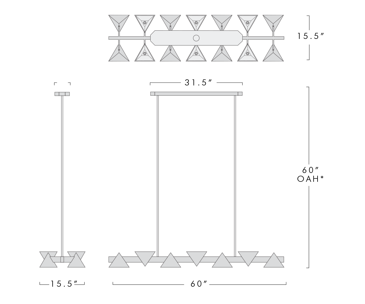 Vichy Linear Chandelier