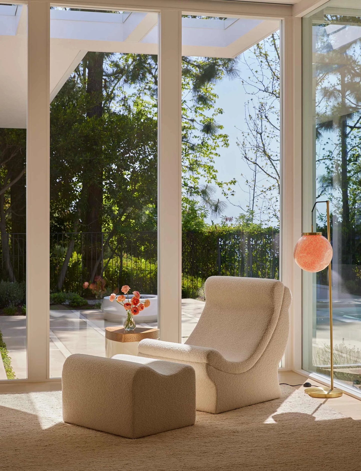 CARLA Slipper Chair and Ottoman
