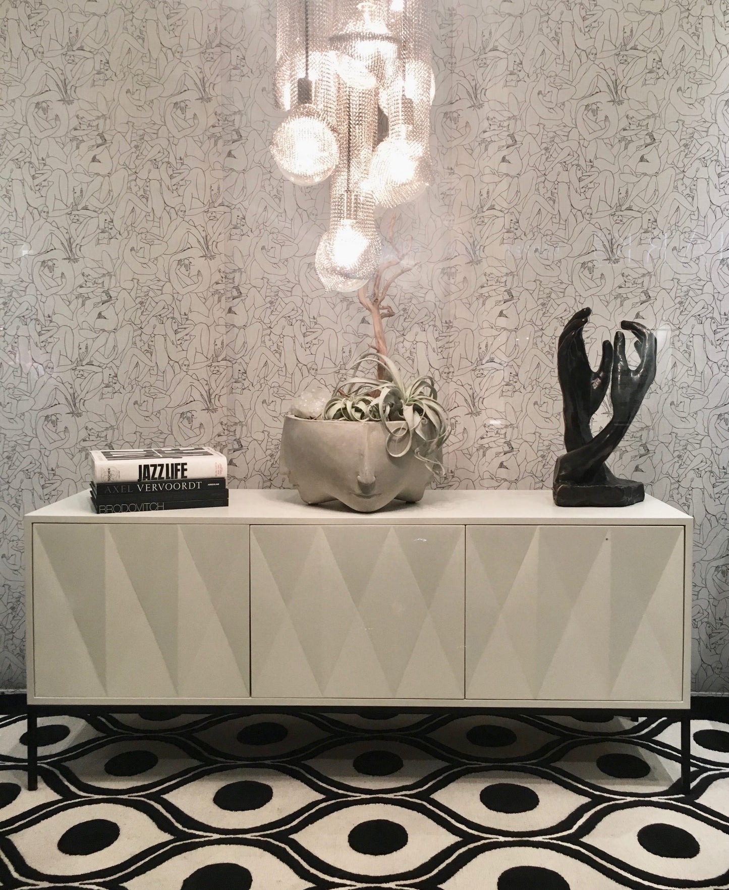 Diamond Door Cabinet