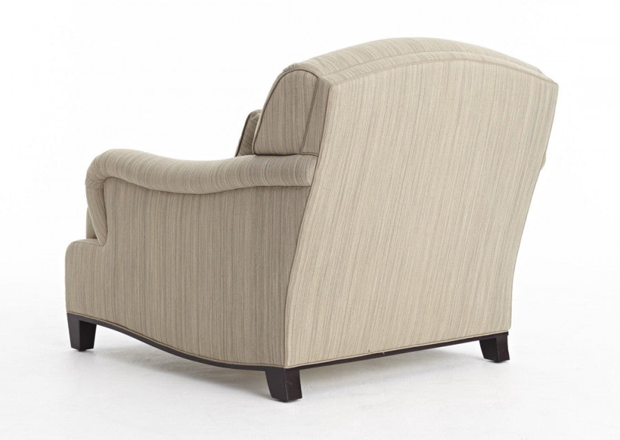 Madison Avenue wood base lounge chair