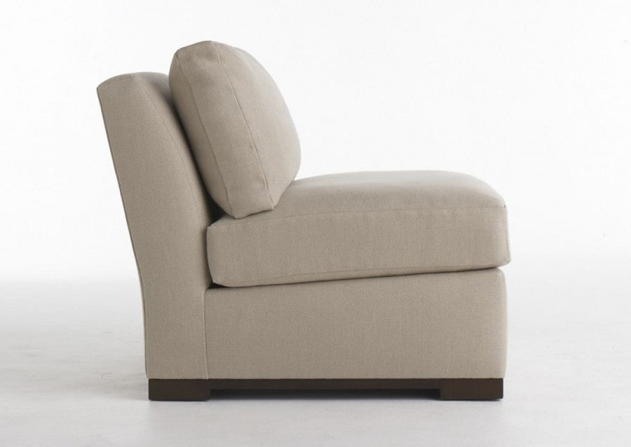 St. Claire wood base slipper chair