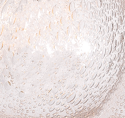 Clear Bubbled Glass, Bella Figura