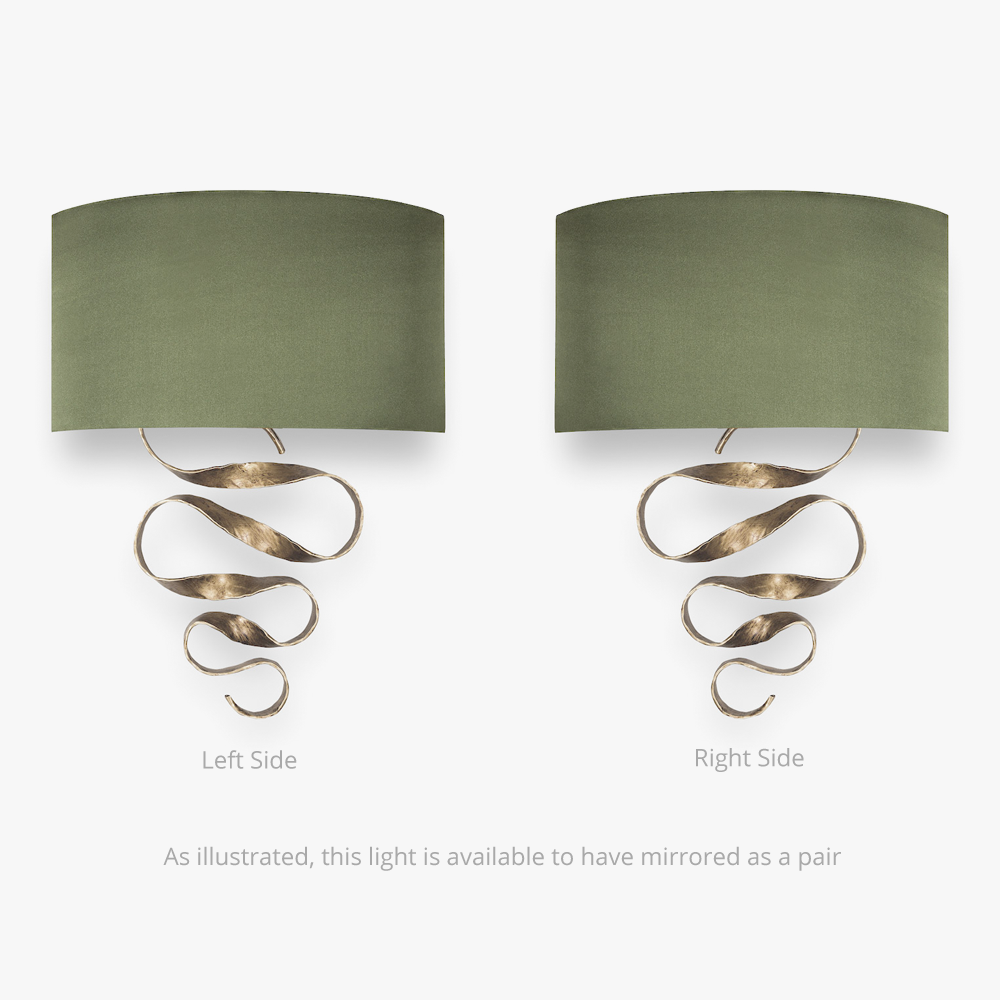 Prima Wall Light in Antique Silver