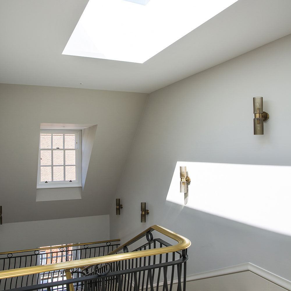 Zeus Wall Light in Smoke Glass
